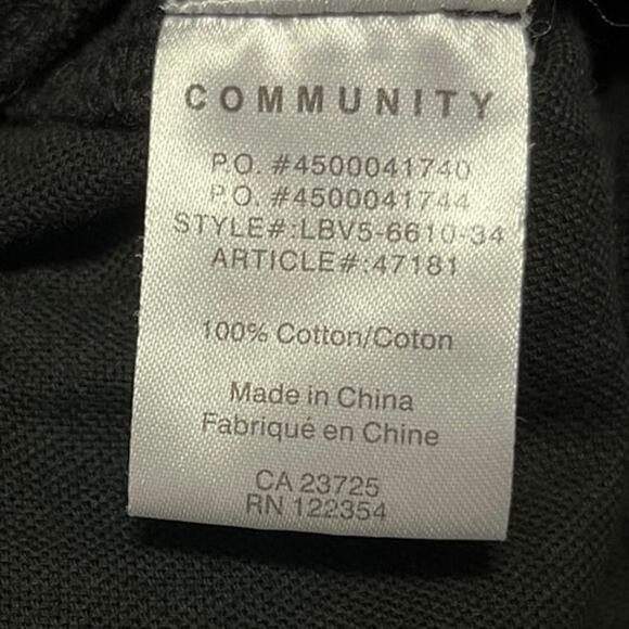 Aritzia Community Cebu Black Pull On Tapered Cargo Jogger Sweat Pants Size XXS - Picture 5 of 5